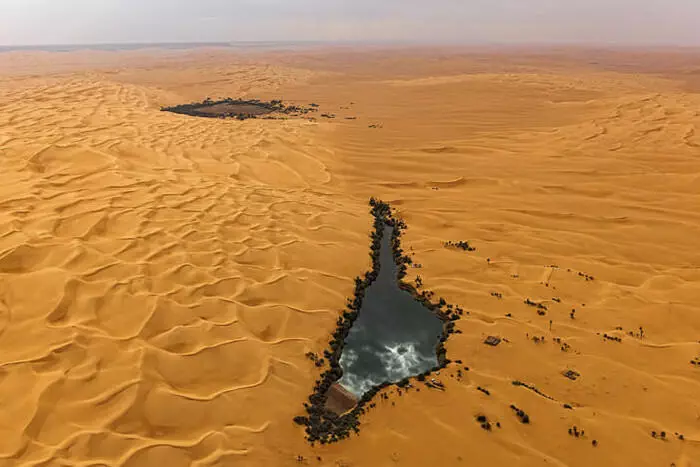 Ubari Lakes Libyan Desert