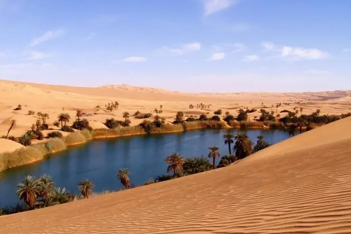 Ubari Lakes Libyan Desert