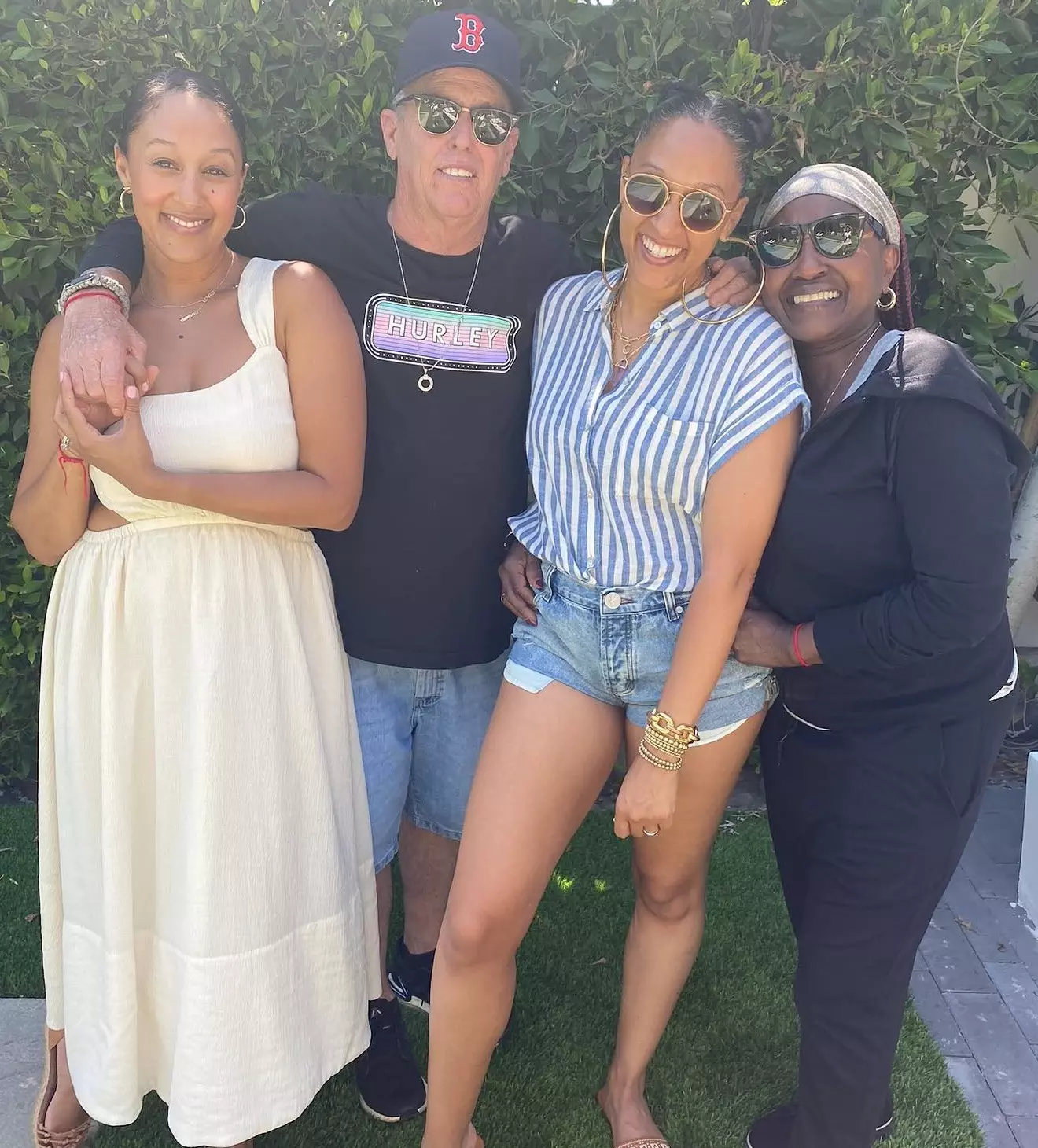 Timothy Mowry with daughters and ex-wife Darlene Mowry