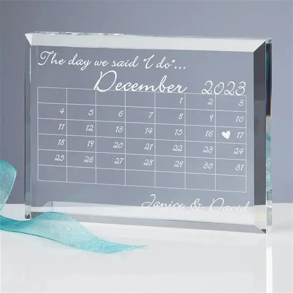 The Day We Said I Do Personalized Keepsake - last minute wedding gift ideas