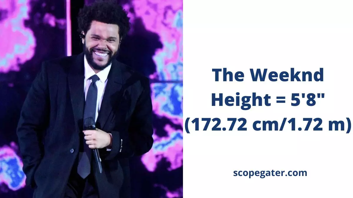 The Weeknd height