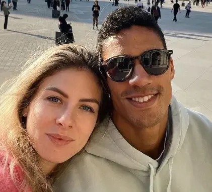 Camille Tytgat and her husband Raphael Varane